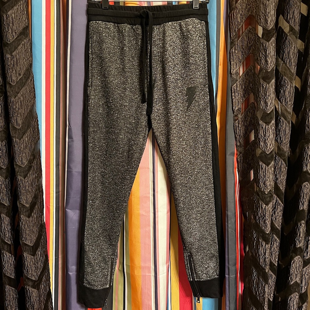 Andrew Christian Men's Lightning Sparkle Training Pants size small